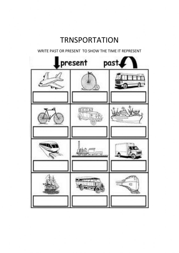 Fun Learn About Transportation activity for kindergarten students Worksheet for Pre-K kids to connect people with their modes of transportation