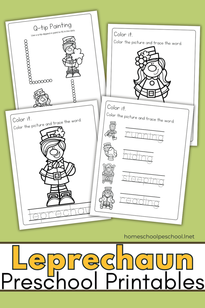 Crossword puzzle featuring leprechauns for fun learning activities Leprechaun-themed crossword worksheet for first graders to enhance vocabulary skills