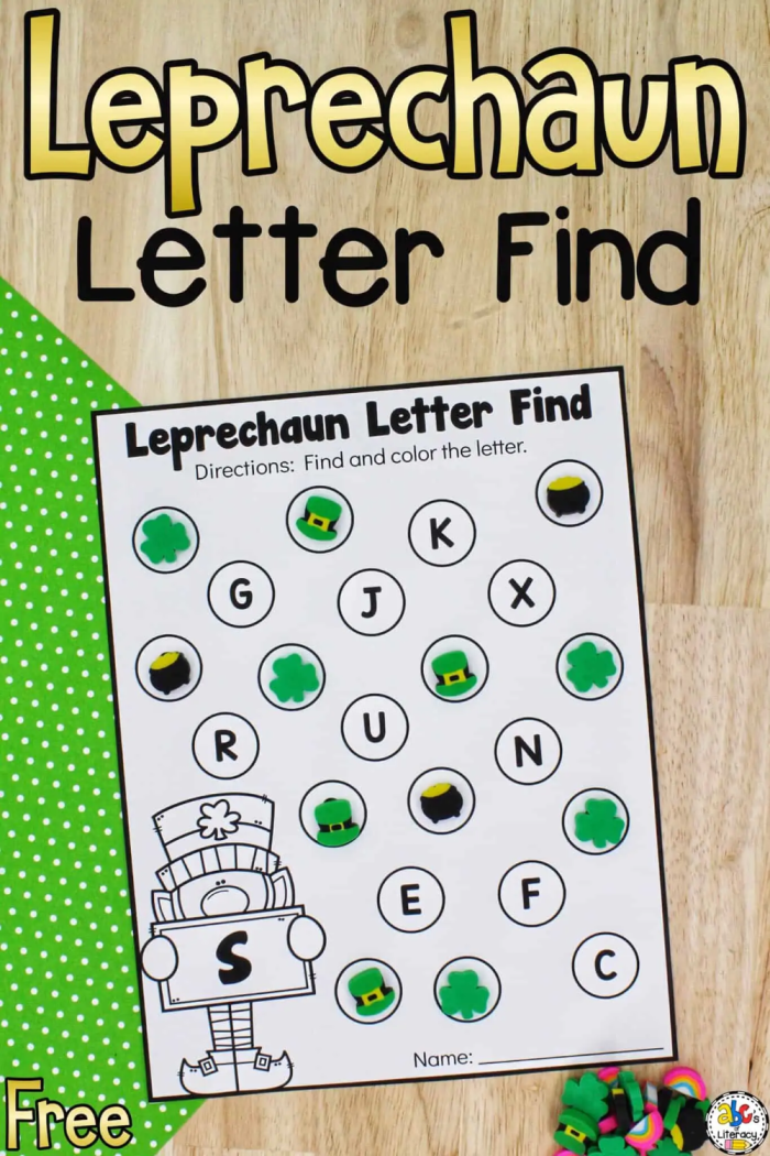 Fun leprechaun crossword activity to engage young learners in the alphabet Leprechaun-themed crossword puzzle worksheet for first graders to enhance vocabulary skills