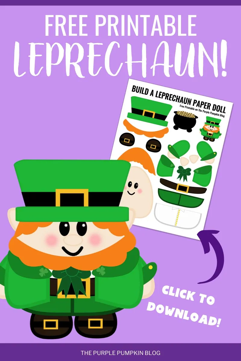 Fun and engaging leprechaun paper doll activity for young learners Leprechaun paper doll worksheet for kindergarten celebrating St. Patrick's Day