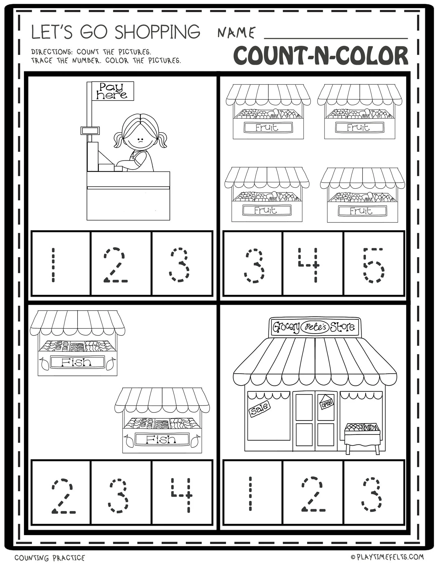 Visual guide for sixth graders to practice percentages through merchandise discounts. Worksheet image for "Let's Go Shopping!" focusing on discount price calculations.