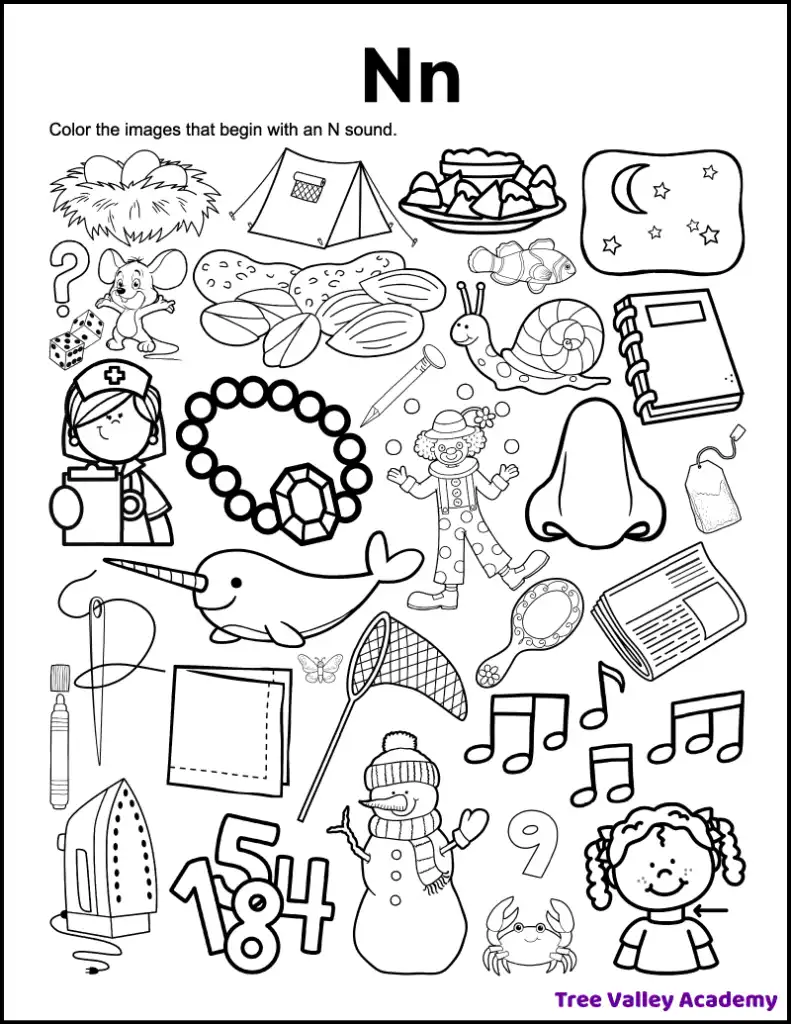 Preschool worksheet featuring apples with uppercase and lowercase letter A to color and count