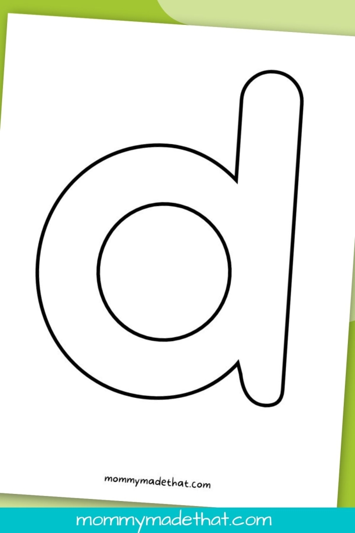 Interactive Letter D worksheet for preschool and early elementary students Worksheet image featuring a letter D activity for young learners