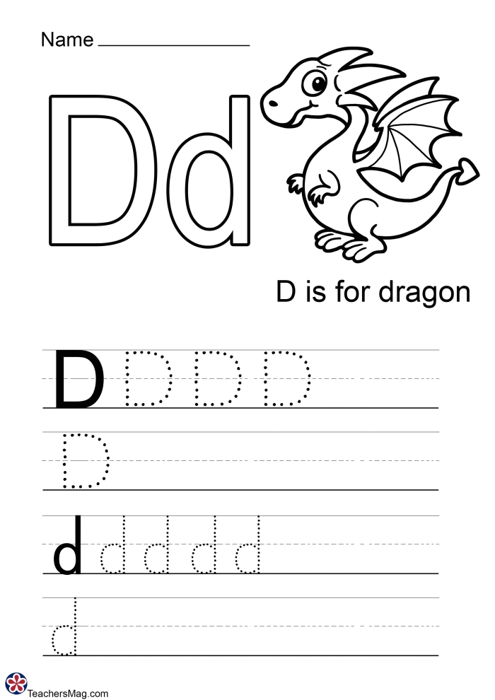 Preschool student completing a letter E identification worksheet with various pictures to color