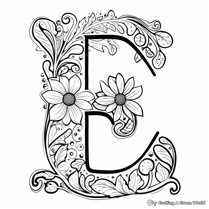 Preschool worksheet featuring fun activities to identify words starting with the letter E