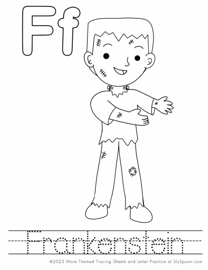 Engaging Letter Book: F activity for preschool and kindergarten students Worksheet featuring words that begin with the letter F for early learners