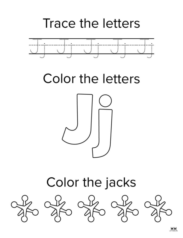 Worksheet featuring the letter J, encouraging kids to identify words that begin with this letter. Engaging hands-on activity for preschoolers and early learners to explore the alphabet.