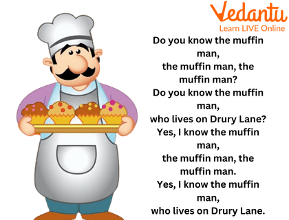 Children counting letter M in Do You Know the Muffin Man nursery rhyme worksheet activity for Pre-K students