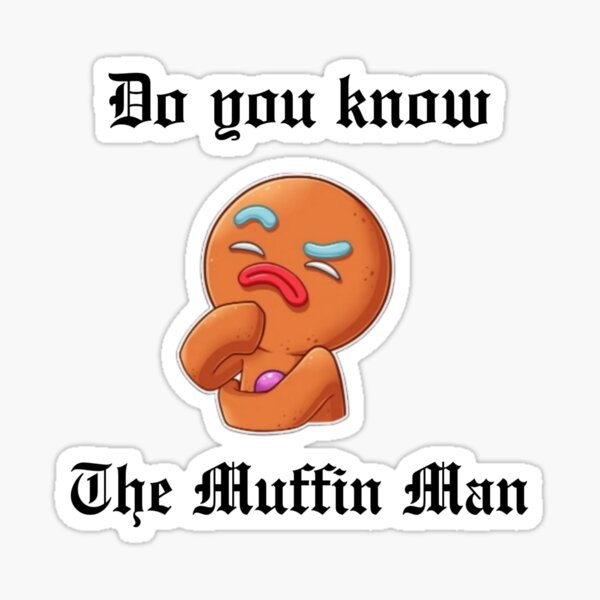 Pre-K student worksheet featuring a Muffin Man nursery rhyme exercise for identifying the letter M