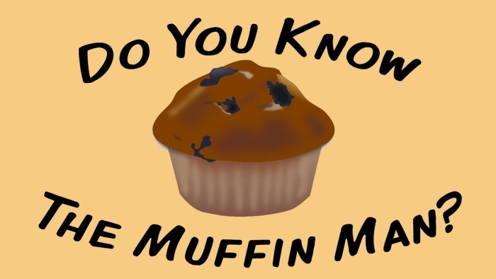 Children counting letter M's while reading the Do You Know the Muffin Man nursery rhyme on a worksheet