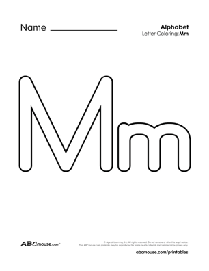 Interactive Letter Book M activity for young learners in civics and government Worksheet featuring the letter M with words for preschoolers to discover
