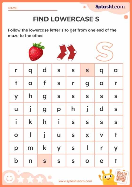 Grammar and Mechanics worksheet for Kindergarten Colorful Letter Maze worksheet for kindergarteners featuring an apple and a hand. Engaging A maze for kids to enhance their reading skills.