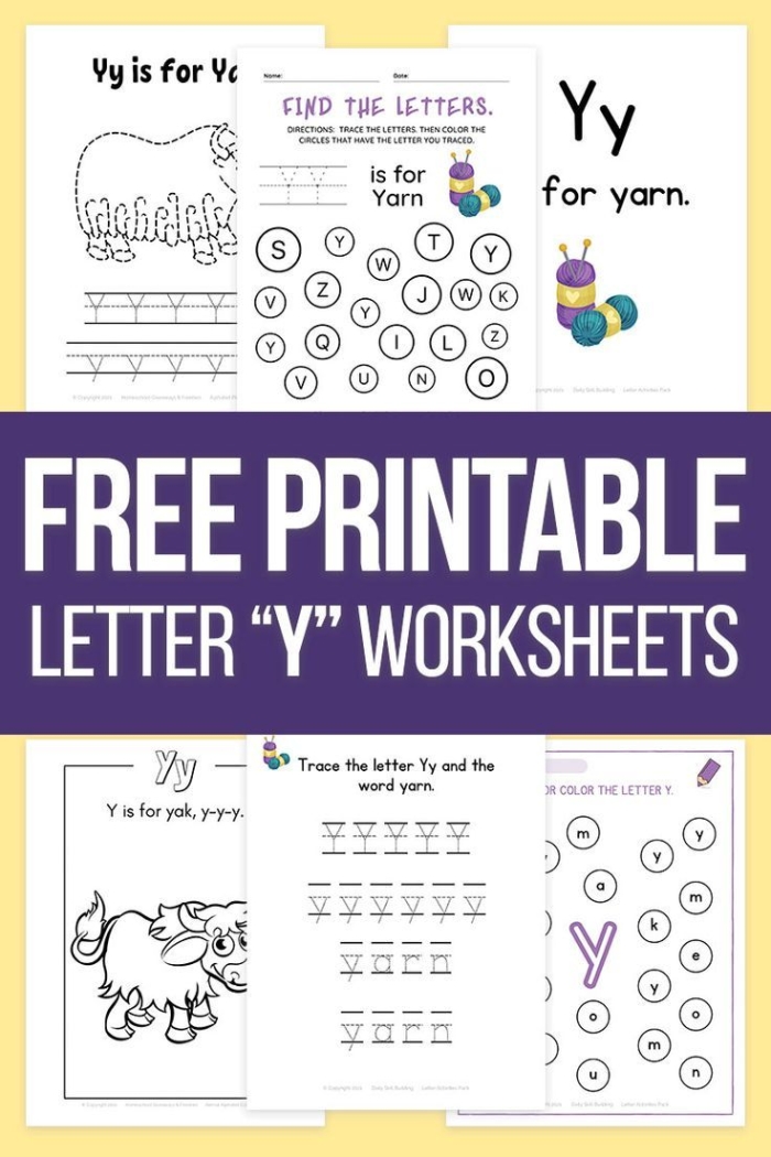 Worksheet illustrating the letter N with words for preschool and kindergarten students