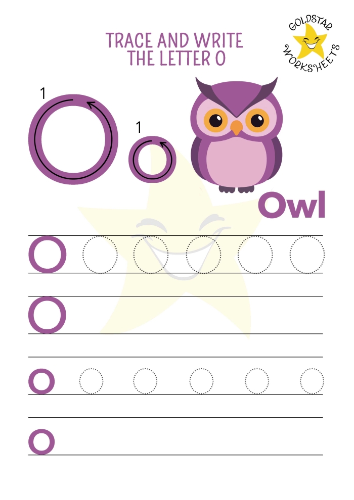 Letter O worksheet activity for preschool and early elementary students Worksheet for identifying words that begin with the letter O, designed for young learners