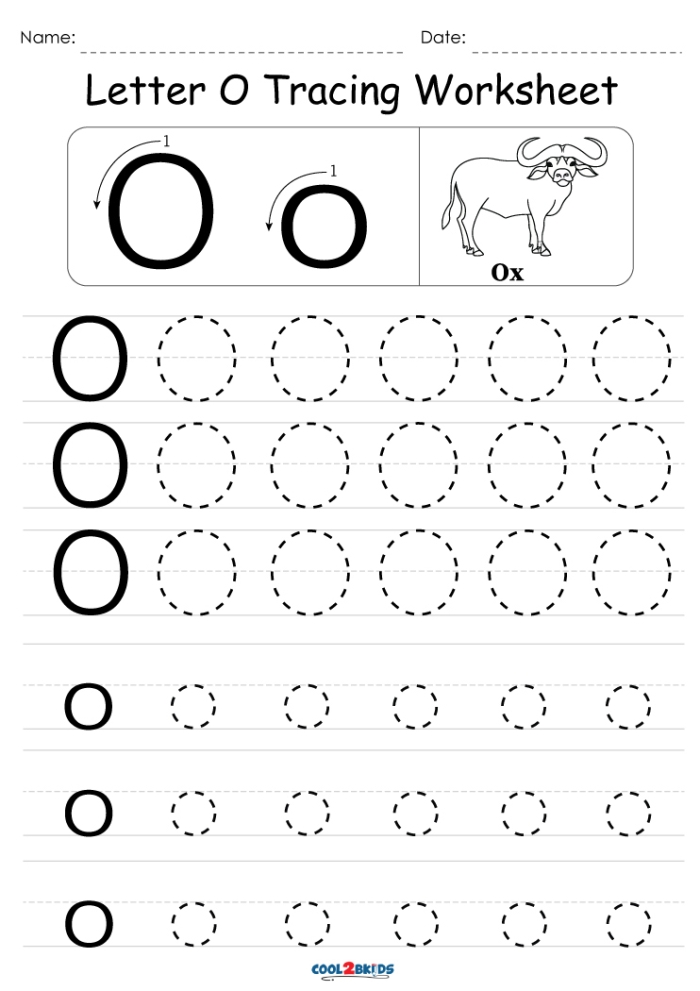 Engaging Letter O activity sheet for preschool and kindergarten students Worksheet focusing on words that begin with the letter O for early learners in geometry