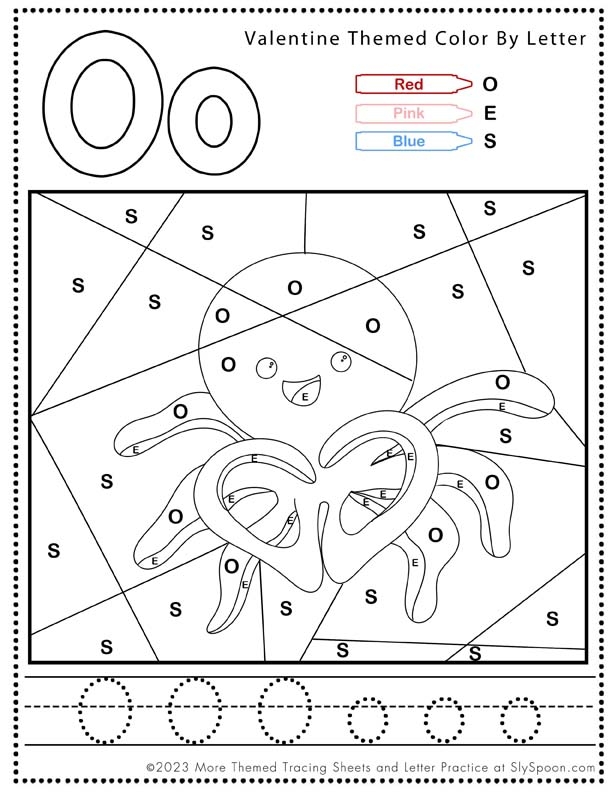 Interactive Letter O activity for early childhood education and exploration Worksheet featuring the Letter O with words for preschool and kindergarten learning