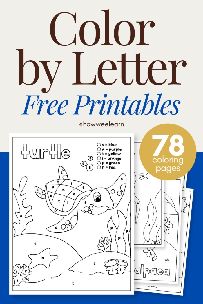 Color the Letters! worksheet 25 for kindergarten division and letter identification Kindergarten student practicing letter recognition by coloring uppercase and lowercase letters on worksheet 25