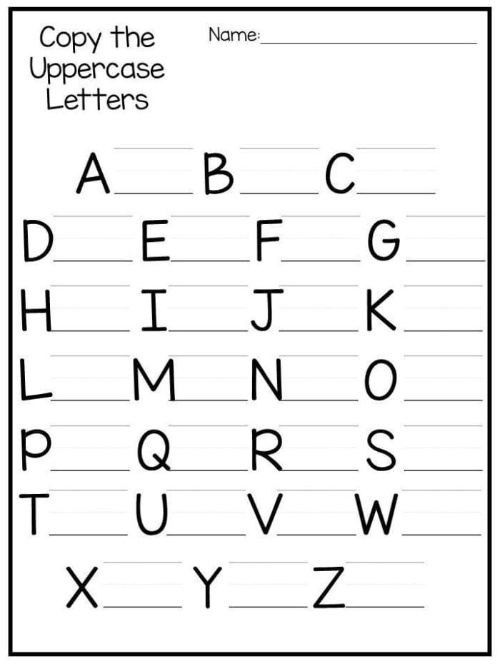 Letter Recognition worksheet for matching upper and lower case letters in a fun quiz
