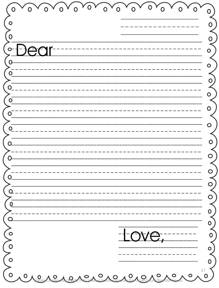 Letter Writing for Kids worksheet template designed for third graders to inspire imaginative writing. Engaging letter writing activity for children to connect with friends and enhance their reading skills.