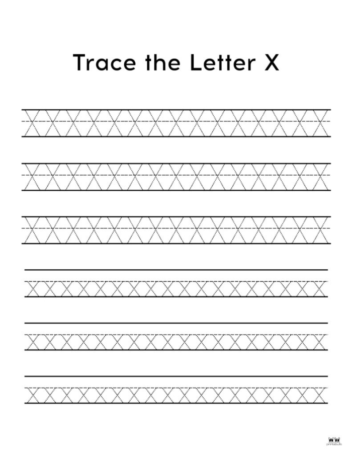 Worksheet activity for preschoolers to discover words beginning with the letter X in a fun way