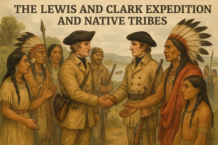 Image title showcasing educational content for fifth graders on Lewis and Clark's journey ALT text depicting a worksheet on Native American tribes encountered by Lewis and Clark