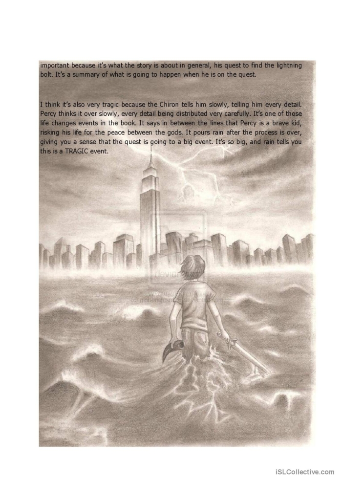 Dialogue Analysis Worksheet for The Lightning Thief: Engaging with Characters Worksheet for analyzing characters' dialogue in The Lightning Thief by Rick Riordan