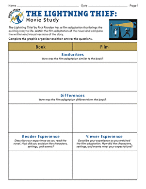 Character Dialogue Analysis Worksheet for The Lightning Thief Novel Study 19 Sixth grade worksheet focusing on analyzing character dialogue in The Lightning Thief by Rick Riordan