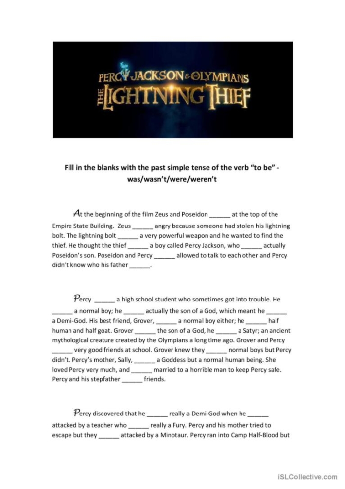 The Lightning Thief Character Dialogue Analysis Worksheet 21 Sixth grade worksheet for analyzing character dialogue in The Lightning Thief by Rick Riordan