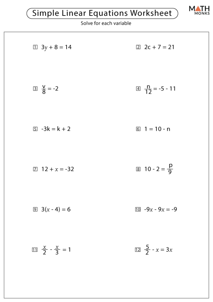 Eighth grade student solving linear equations to determine if they have one solution, no solution, or infinite solutions