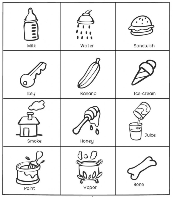 Decimals worksheet for Second Grade Worksheet illustrating various liquids for the Matter Mixup: What's a Liquid? activity designed for second graders. Engaging visual for teaching states of matter in a physical science lesson.