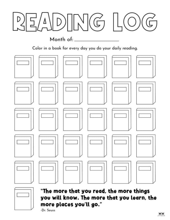 Printable weekly reading log worksheet for second grade students 19 Second grade student filling out a weekly reading log worksheet for tracking daily literacy progress
