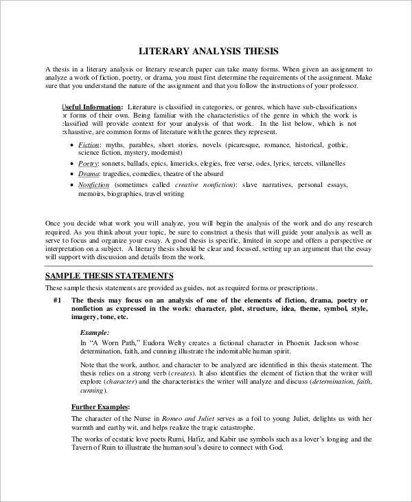 Crafting a thesis statement worksheet for fourth graders focused on literary essay writing