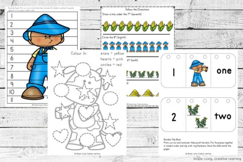 Interactive worksheet inspired by Mother Goose's classic tale for learning fractions Little Boy Blue worksheet featuring reading comprehension questions for kindergarten students
