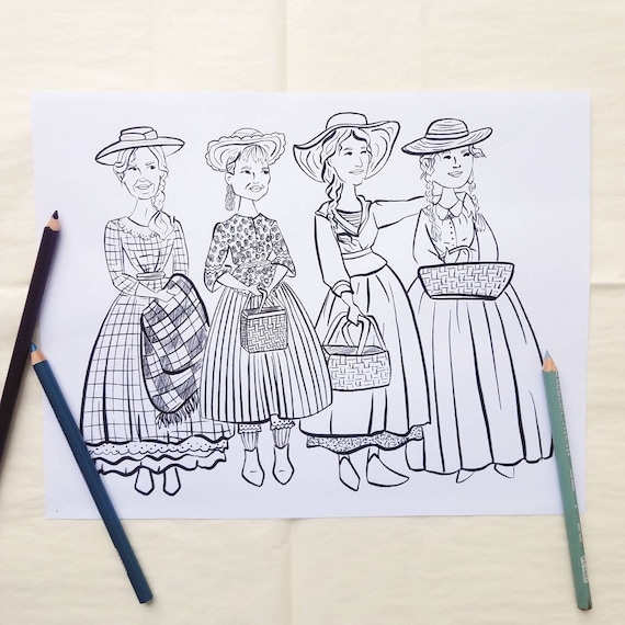 Seventh grade reading worksheet showing Little Women excerpt with point of view analysis questions and perspective comparison activities