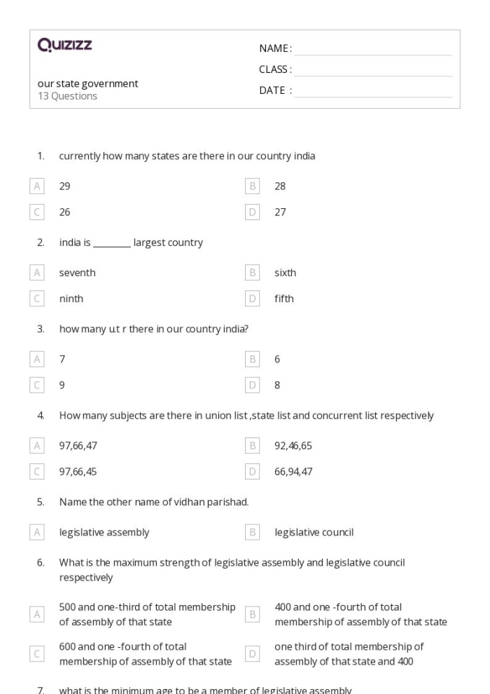 Local Government for Kids Worksheet 16 Reading Activity Second grade student solving a worksheet about local government officials and community roles