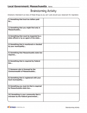 Local Government Worksheet Number 17 for Third Grade Writing Third grade students learning about municipal services on a local government worksheet