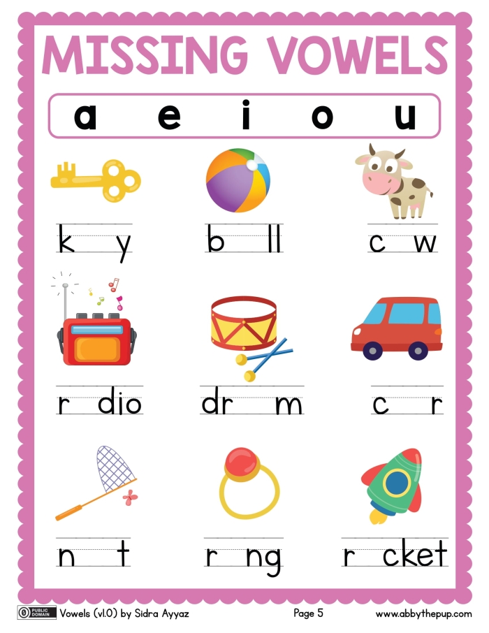 Worksheet featuring long A phonics activities for first graders