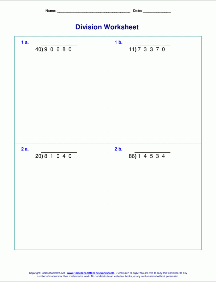 Long division practice worksheet for fifth grade math students 8 Fifth grade student completing a colorful long division math worksheet