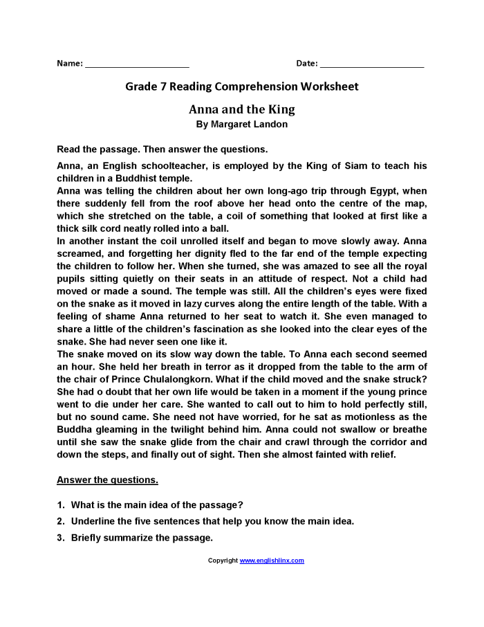 Illustration for the "Lost and Found" reading comprehension activity for seventh graders Seventh grade reading comprehension worksheet titled "Lost and Found" focusing on story analysis and vocabulary development