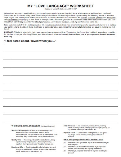 Love in Other Languages worksheet featuring a word search of international love phrases