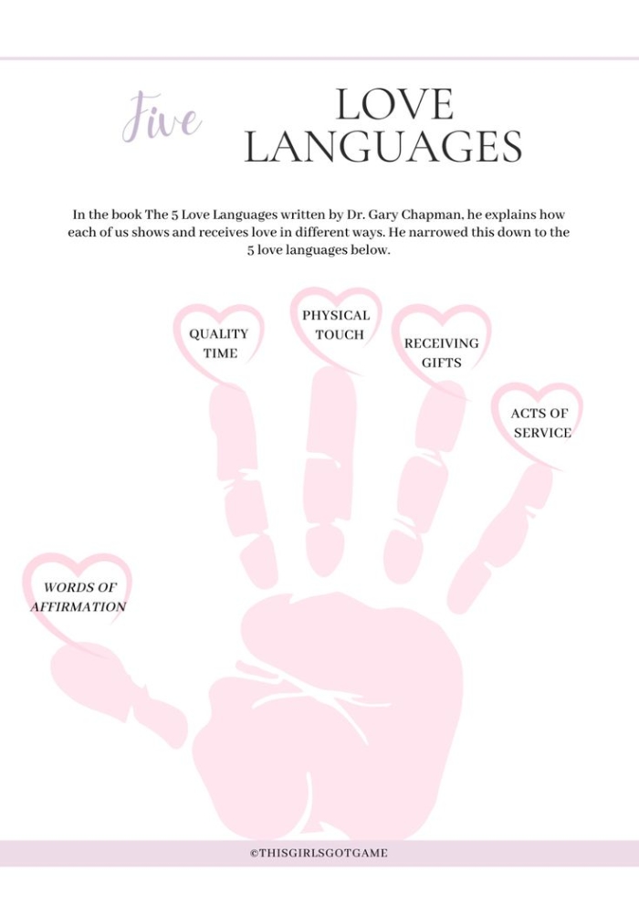 Love in Other Languages worksheet featuring a word search of international phrases of affection