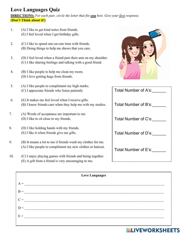 Love in Other Languages worksheet featuring a word search to discover phrases of love from around the world