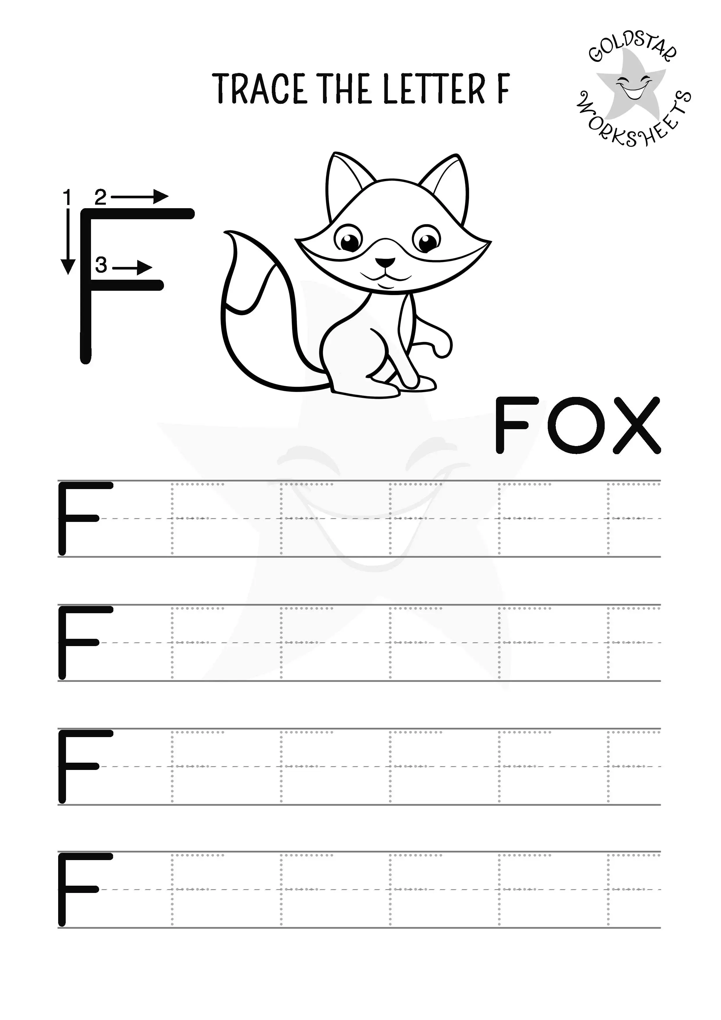 Tracing Lowercase Letters f and t Worksheet 25 Pre-K worksheet showing dotted lowercase f and t for tracing practice