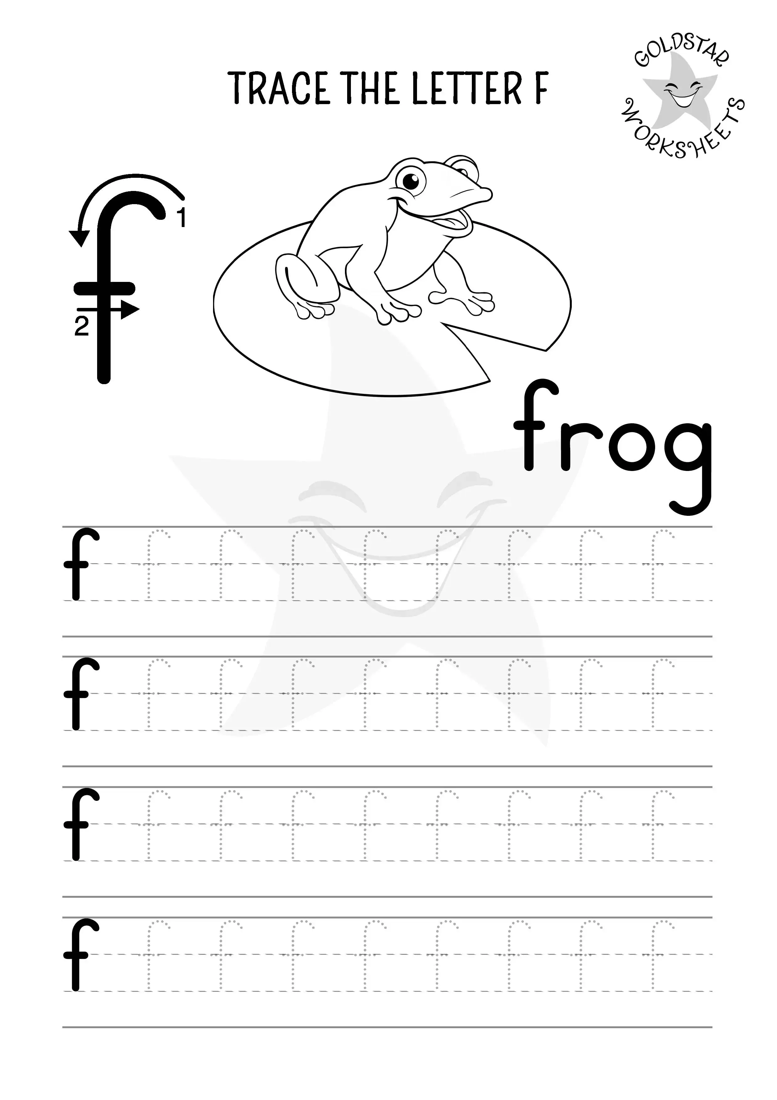 Tracing Lowercase Letters f and t Practice Sheet 21 Pre-K lowercase letter f and t tracing worksheet for early handwriting practice