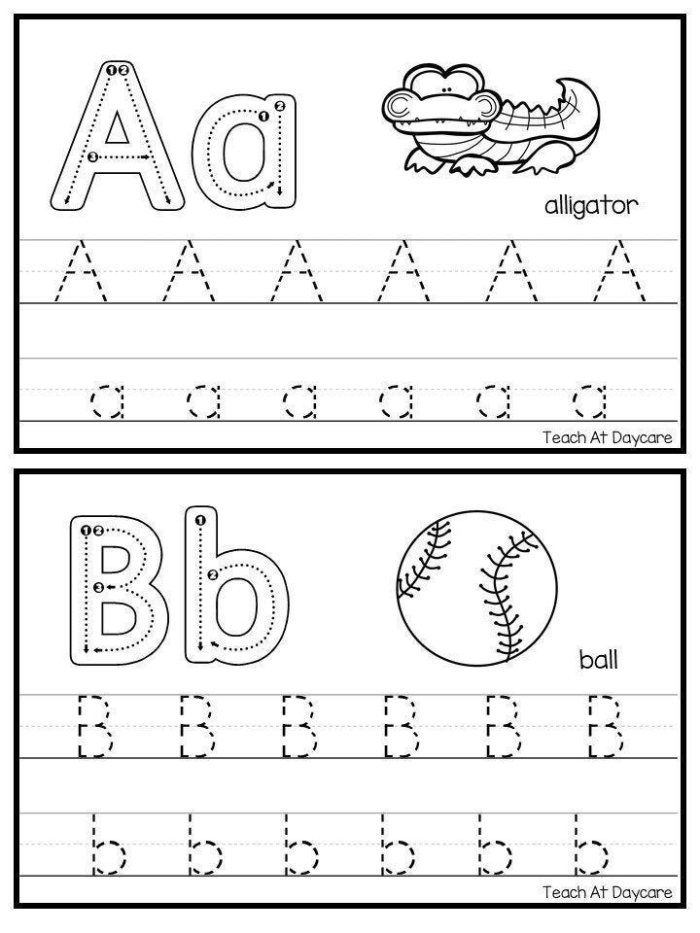 Worksheet image for writing the letter a, suitable for early learners Lowercase handwriting worksheet for practicing the letter a in decimals for Pre-K students
