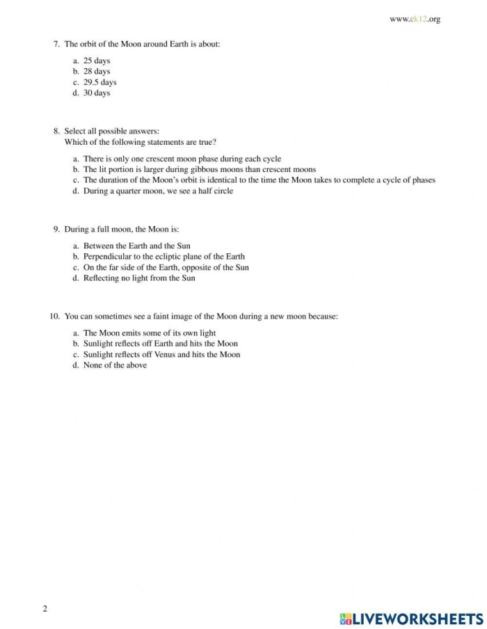 Lunar Eclipses Worksheet 14 Earth and Space Science Activity Sixth grade Earth and Space Science worksheet explaining the mechanics of lunar eclipses