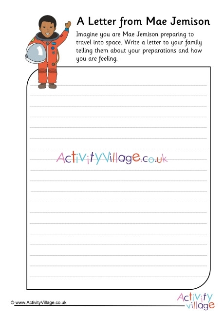 Pre-K student tracing and coloring a Mae Jemison mini book fractions worksheet