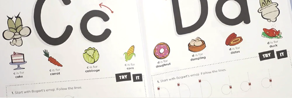 A colorful worksheet featuring the story of a hungry duck to enhance reading skills for kindergarteners