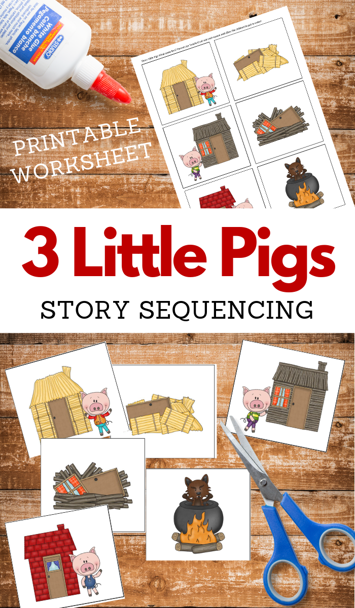 Worksheet for making a mini storybook about a pig for kindergarten phonics