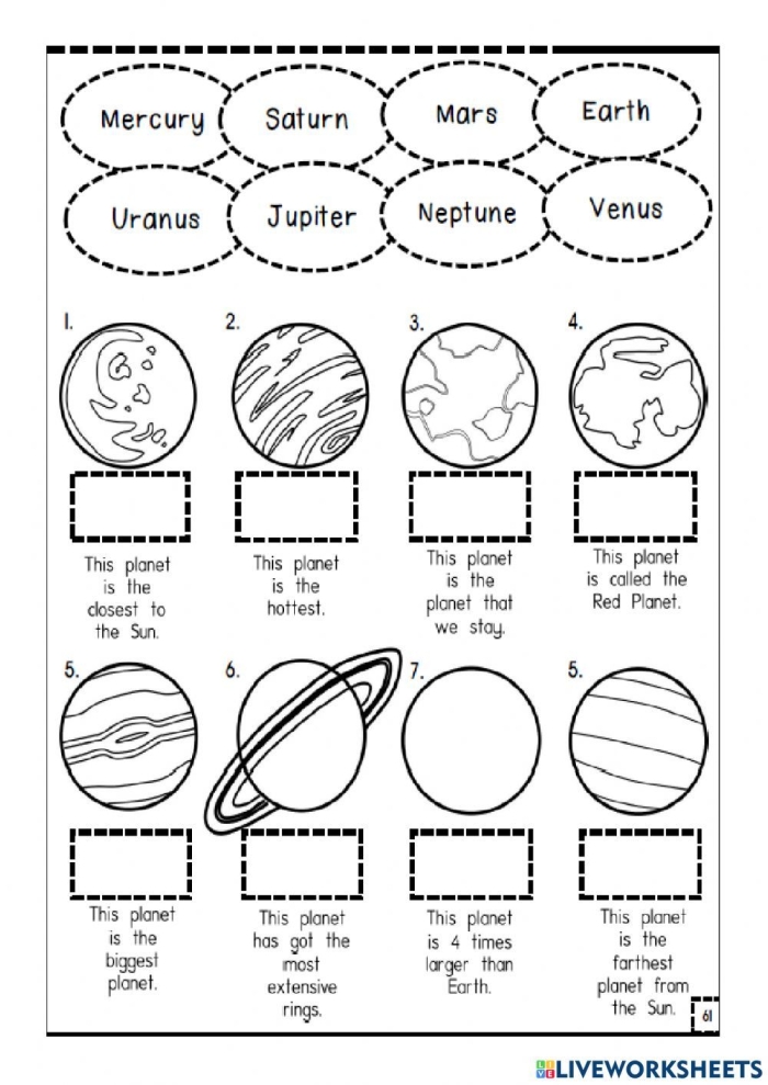 Creative design and counting activity for third graders Child drawing their imaginative planet on the Make a Planet worksheet